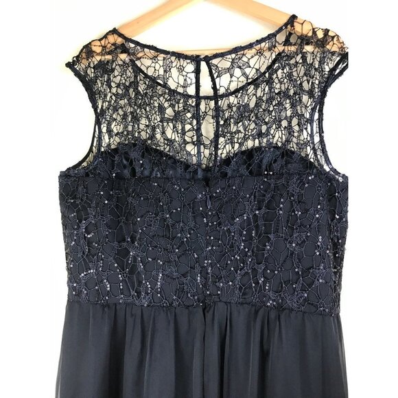 City Chic Maxi Sparkle Love in Midnight Size M/18 - Picture 5 of 10